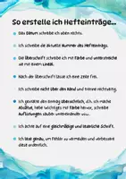 Vorschau - Merkblätter - Plakat - Erstellung von Hefteinträgen - Deckblatt