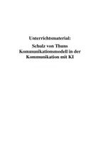 Vorschau - Unterrichtsreihen - Schulz von Thun Anwendung auf die Kommunikation mit der Künstlichen Intelligenz - Seite 1