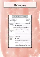 Vorschau - Arbeitsblätter - Hefteintrag - Deutsch - Deckblatt