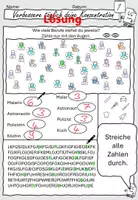 Vorschau - Arbeitsblätter - 10x täglich konzentrieren Klasse 5 und 6, inkl. Lösungen - Seite 1