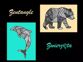 zapowiedź - Sztuka: Zentangle zwierzęta (w tym szablony) - strona 1