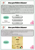 Vorschau - Stundenentwürfe - Das perfekte Dinner - ein Menü planen und kochen - Seite 1