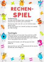 Vorschau - Spiele - Rechnen üben im ZR bis 12 (Würfelspiel) - Seite 1