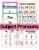 Vista previa - Hojas de trabajo - Subject Pronouns/Pronombres en Inglés - Portada