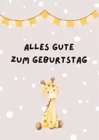 Vorschau - Poster - Geburtstagskarte Giraffe - Seite 3