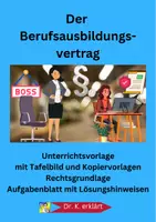 Vorschau - Stundenentwürfe - Der Berufsausbildungsvertrag gemäß BBiG - Deckblatt