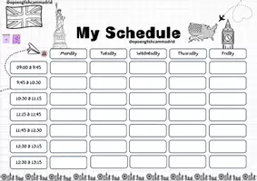 Vista previa - Hojas de trabajo - Schedule @oposinglescammadrid - página 1