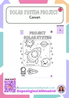 Vista previa - Hojas de trabajo - Cover Solar system project @oposinglescammadrid - Portada