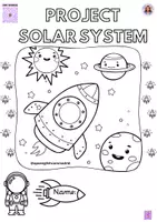 Vista previa - Hojas de trabajo - Cover Solar system project @oposinglescammadrid - página 1