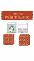 Aperçu - Jeux - ATELIERS HIVER NOËl Jeu de Cartes Bataille des Grandeurs - Page de couverture