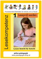 Vorschau - Arbeitsblätter - Schritt für Schritt zum Leseglück 1 - Deckblatt