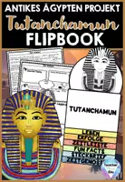 Vorschau - Arbeitsblätter - Altes Ägypten Tutanchamun Flipbook für Geschichtsunterricht Ägypten Klasse 5 - Deckblatt