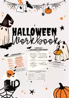 Vorschau - Arbeitsblätter - Halloween Workbook Englisch – Arbeitsblätter mit Reading, Grammar & Writing - Deckblatt
