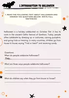 Vorschau - Arbeitsblätter - Halloween Workbook Englisch – Arbeitsblätter mit Reading, Grammar & Writing - Seite 1