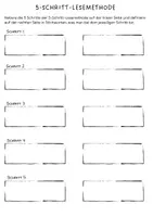 Vorschau - Mal- und Bastelvorlagen - Legepuzzle 5-Schritt-Lesemethode - Seite 3