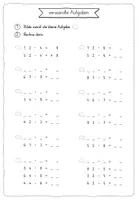 Vorschau - Arbeitsblätter - Analogieaufgaben Subtraktion 100 - Seite 1