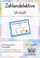 Vorschau - Arbeitsblätter - Anfangsunterricht Mathe: Zahlendetektiv-Forscherheft - #umsonnstag - Deckblatt