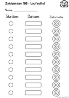 Vorschau - Arbeitsblätter - Zahlenraum 100 erobern (Stellenwerttafel, Zählen in Schritten, Zahlenstrahl, Hunderterfeld) - Seite 1