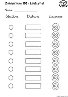 Vorschau - Arbeitsblätter - Zahlenraum 100 erobern (Stellenwerttafel, Zählen in Schritten, Zahlenstrahl, Hunderterfeld) - Seite 3