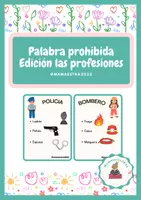 Vista previa - Tarjetas / Manipulativos - Palabra prohibida - Las profesiones - Portada
