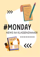 Vorschau - Arbeitsblätter - #Monday - News im Klassenzimmer - Deckblatt