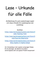 Vorschau - Anderer Materialtyp - Lese - Urkunde * Lesekönig und Lesekönigin * #homeschooling - Seite 2