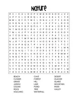 Vorschau - Spiele - Word Search - Nature, Weather & Seasons ESL/EFL/Englisch - Seite 1