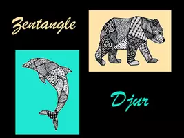 förhandsvisning - KONST - steg för steg: Zentangle djur (inkl. mall) - sida 1