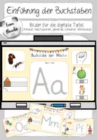 Vorschau - Arbeitsblätter - Buchstaben Einführung für die digitale Tafel - Deckblatt