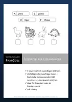 Vorschau - Arbeitsblätter - Einfache Leserätsel für Leseanfänger (3er Set) - Deckblatt