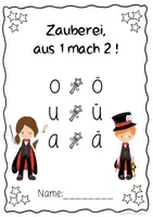 Vorschau - Unterrichtsreihen - Umlaute Einzahl & Mehrzahl – Ableiten üben (Deutsch Grundschule Klasse 1/2) - Seite 1