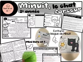 Aperçu - Préparation de séance / Séance complète - Thématique autour du chat HALLOWEEN - Page de couverture