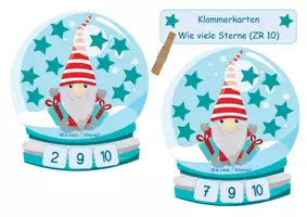 Vorschau - Bildkarten - Klammerkarten * Wie viele Sterne * ZR 10 #homeschooling - Seite 1