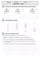 Vorschau - Arbeitsblätter - Flächeninhalt Dreieck - Deckblatt
