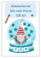 Vorschau - Bildkarten - Klammerkarten * Wie viele Sterne * ZR 10 #homeschooling - Deckblatt