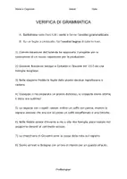 anteprima - Compiti in classe/Test - TEST D'INGRESSO - Analisi Logica - Pagina 1