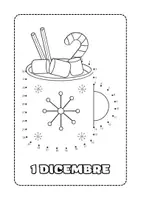 anteprima - Altro tipo di materiale - Calendario dell'avvento da colorare - Pagina 1