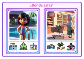 Vista previa - Tarjetas / Manipulativos - ¿Dónde está? Inferencias - página 3
