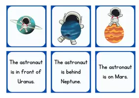 Vorschau - Spiele - Prepositions/Planets - Was gehört zusammen? - Seite 3
