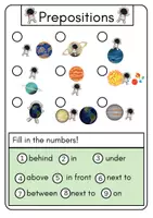 Vorschau - Arbeitsblätter - Prepositions/Planets - Arbeitsblätter (CLIL) - Seite 2