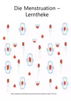 Vorschau - Arbeitsblätter - Menstruationszyklus Lerntheke - Deckblatt