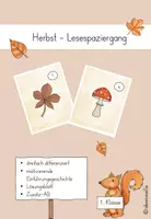 Vorschau - Arbeitsblätter - Herbst-Lesespaziergang 1.& 2. Klasse - Deckblatt