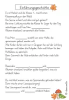 Vorschau - Arbeitsblätter - Herbst-Lesespaziergang 1.& 2. Klasse - Seite 1