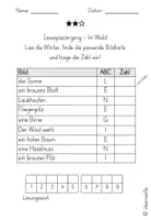Vorschau - Arbeitsblätter - Herbst-Lesespaziergang 1.& 2. Klasse - Seite 3