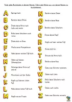 Vorschau - Spiele - Bewegungs-ABC: Deinen Namen buchstabieren - Seite 1