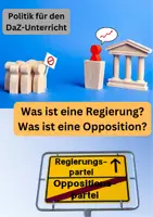 Vorschau - Arbeitsblätter - Regierung und Opposition (DaZ-Unterricht) - Deckblatt