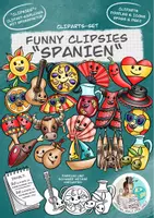 Vorschau - Spiele - Funny Clipsies Cliparts "Spanien" - Deckblatt