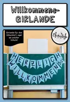 Vorschau - Anderer Materialtyp - WILLKOMMENS-Girlande für Schulstart/-verantstaltungen - Deckblatt