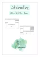 Vorschau - Arbeitsblätter - Zahldarstellung im 20er- und 100er Raum - Deckblatt