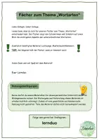 Vorschau - Fördermaterial/Inklusion - Fächer zum Thema "Wortarten" - Seite 1